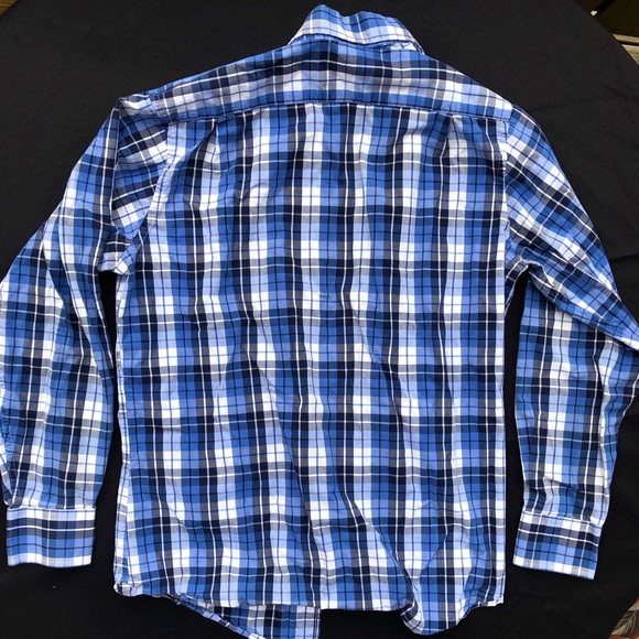 Blue plaid button down - Picture 4 of 4